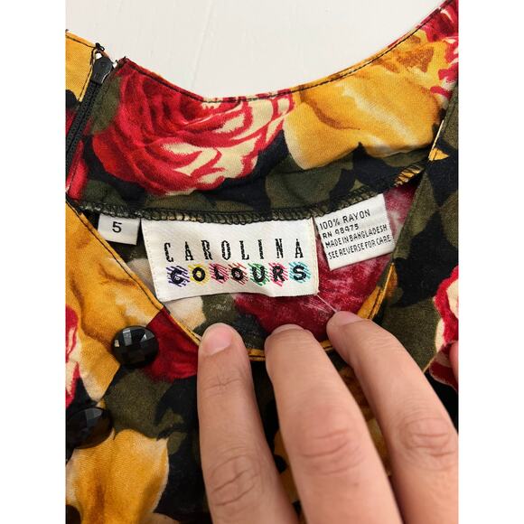 Carolina Colours Vintage Floral Romper - Picture 4 of 8